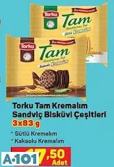 TORKU TAM KREMALIM SANDVİÇ BİSKÜVİ